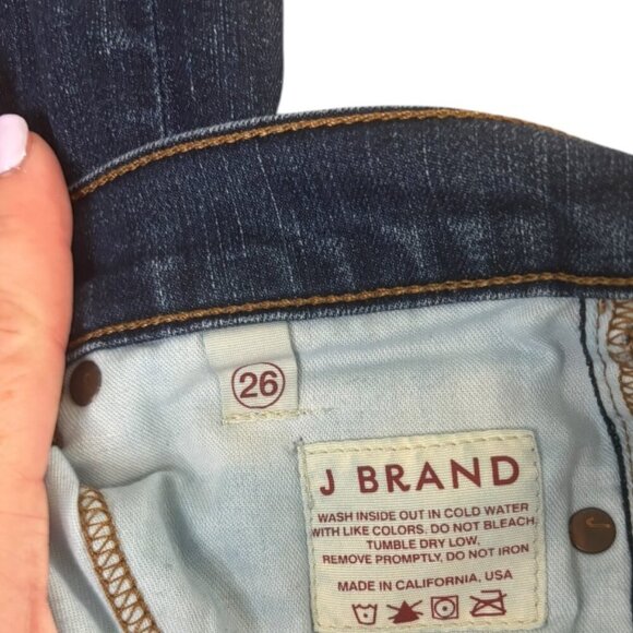 J Brand Jeans size 26‎ straight leg dark wash jeans - Picture 7 of 8